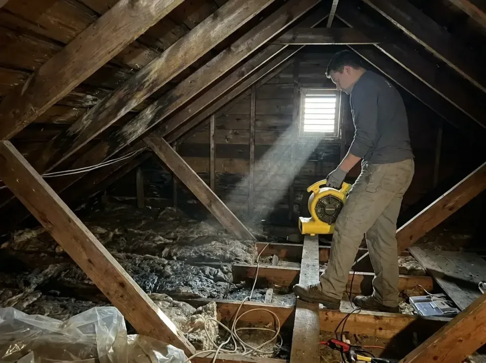 attic-water-damage-drying-proc-007 — frequently asked questions, Emergency Water Extraction & 24/7 Flood Response in Belding…